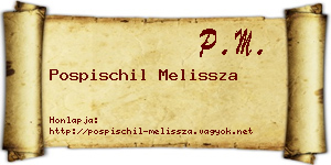 Pospischil Melissza névjegykártya